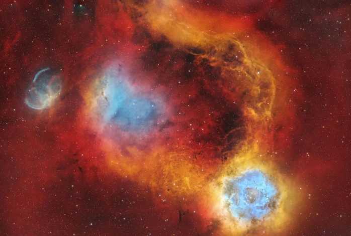 The Real Rosette Nebula: Unveiling Cosmic Petals in Monoceros